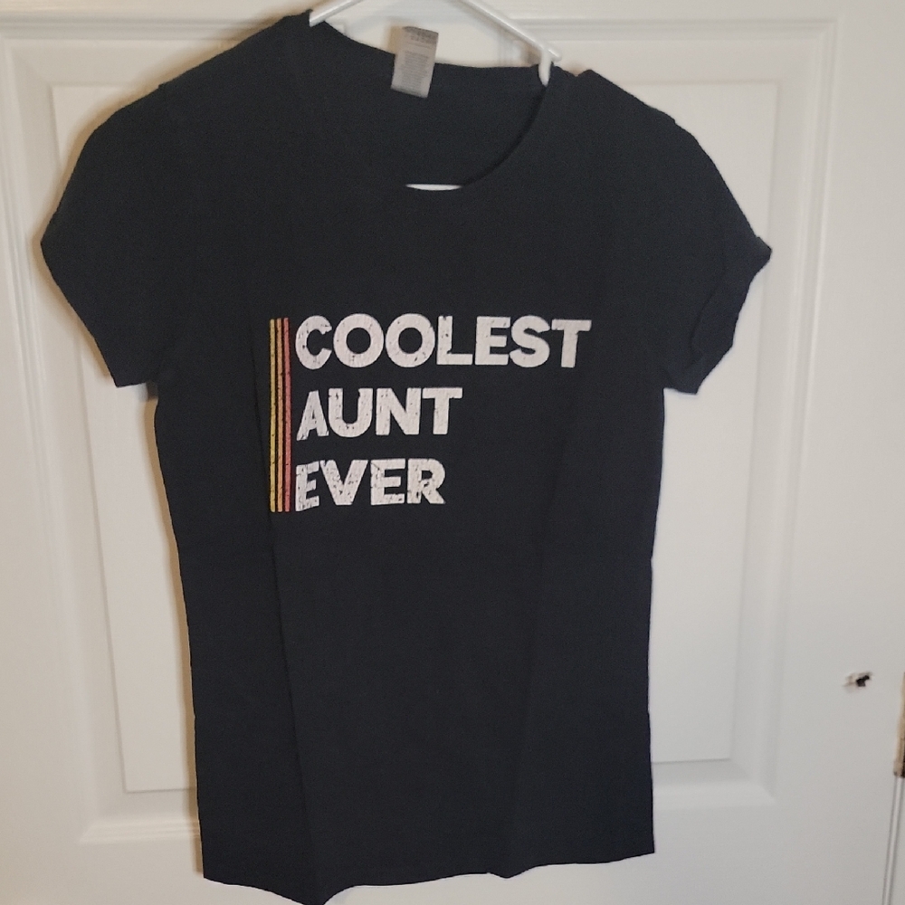 Gildan Black 'Coolest Aunt Ever' T-Shirt